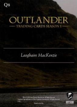 2016 Cryptozoic Outlander Season 1 - Quotes Fraser  Silver Brooch Foil Stamp #Q8 I shall dance upon your ashes. - Laoghaire MacKenzie Back