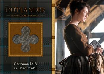 2016 Cryptozoic Outlander Season 1 - Wardrobe #M10 Caitriona Balfe as Claire Randall Front