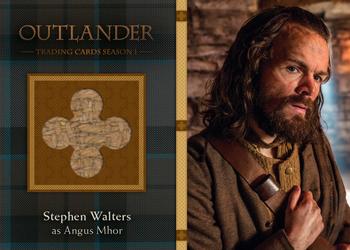 2016 Cryptozoic Outlander Season 1 - Wardrobe #M19 Stephen Walters as Angus Mhor Front