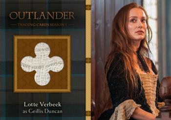 2016 Cryptozoic Outlander Season 1 - Wardrobe #M25 Lotte Verbeek as Geillis Duncan Front