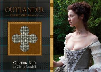 2016 Cryptozoic Outlander Season 1 - Wardrobe #M34 Caitriona Balfe as Claire Randall Front