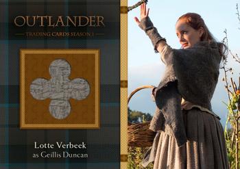 2016 Cryptozoic Outlander Season 1 - Wardrobe #M35 Lotte Verbeek as Geillis Duncan Front