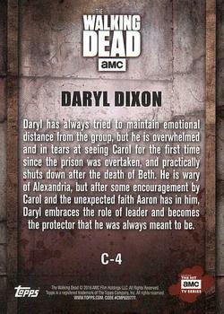 2016 Topps The Walking Dead Season 5 - Character Profiles #C-4 Daryl Dixon Back