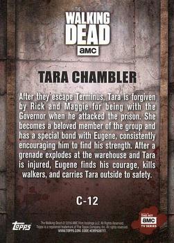 2016 Topps The Walking Dead Season 5 - Character Profiles #C-12 Tara Chambler Back