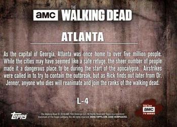 2016 Topps The Walking Dead Season 5 - Locations #L-4 Atlanta Back