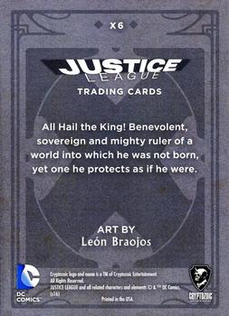 2016 Cryptozoic DC Comics: Justice League - Madame Xanadu Tarot Cards Silver #X6 The King Back