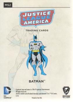 2016 Cryptozoic DC Comics: Justice League - Model Sheets #MS2 Batman Back