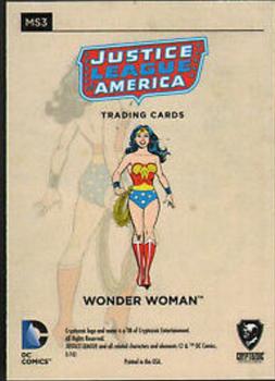 2016 Cryptozoic DC Comics: Justice League - Model Sheets #MS3 Wonder Woman Back