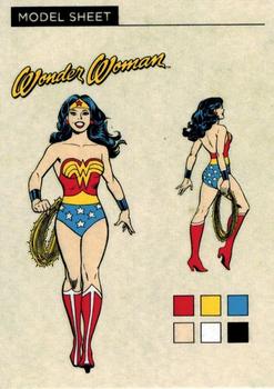 2016 Cryptozoic DC Comics: Justice League - Model Sheets #MS3 Wonder Woman Front
