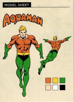 2016 Cryptozoic DC Comics: Justice League - Model Sheets #MS5 Aquaman Front