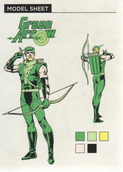 2016 Cryptozoic DC Comics: Justice League - Model Sheets #MS7 Green Arrow Front