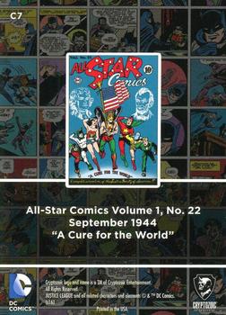2016 Cryptozoic DC Comics: Justice League - All-Star Comics Silver #C7 Volume 1, No. 22 Back