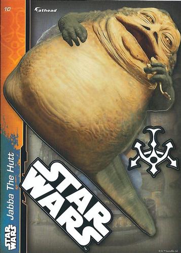 2014 Fathead Tradeables Star Wars #10 Jabba The Hutt Front