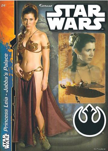 2014 Fathead Tradeables Star Wars #24 Princess Leia - Jabba's Palace Front
