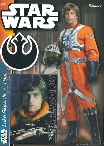 2014 Fathead Tradeables Star Wars #25 Luke Skywalker - Pilot Front