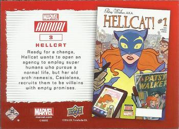 2016 Upper Deck Marvel Annual #3 Hellcat Back