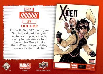 2016 Upper Deck Marvel Annual #27 Jubilee Back
