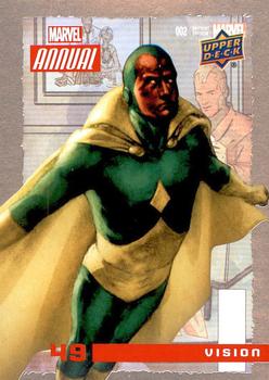2016 Upper Deck Marvel Annual #49 Vision Front