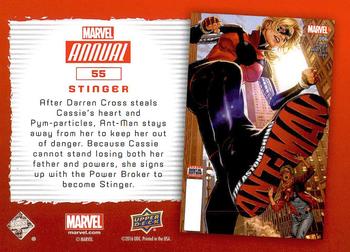 2016 Upper Deck Marvel Annual #55 Stinger Back