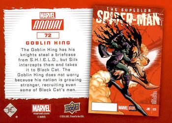2016 Upper Deck Marvel Annual #72 Goblin King Back