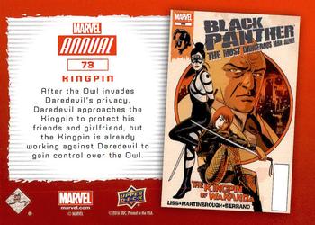 2016 Upper Deck Marvel Annual #73 Kingpin Back