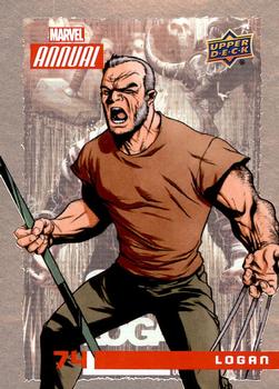 2016 Upper Deck Marvel Annual #74 Logan Front