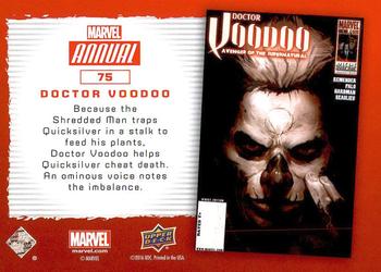 2016 Upper Deck Marvel Annual #75 Doctor Voodoo Back