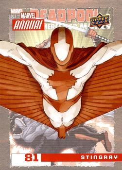 2016 Upper Deck Marvel Annual #81 Stingray Front