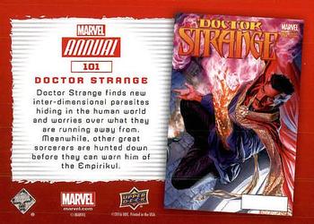 2016 Upper Deck Marvel Annual #101 Doctor Strange Back