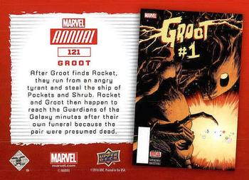 2016 Upper Deck Marvel Annual #121 Groot Back