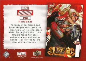2016 Upper Deck Marvel Annual #143 Angela Back