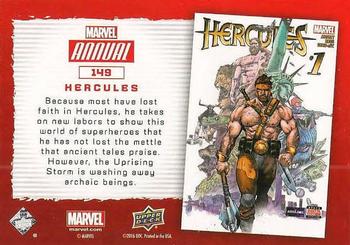 2016 Upper Deck Marvel Annual #149 Hercules Back