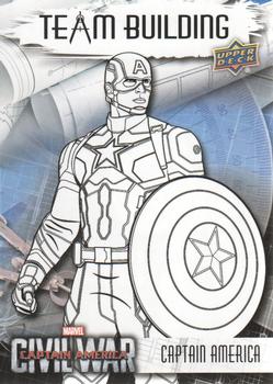 2016 Upper Deck Captain America Civil War - Team Building #BT-1 Captain America Front