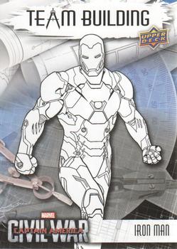 2016 Upper Deck Captain America Civil War - Team Building #BT-2 Iron Man Front
