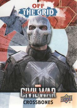 2016 Upper Deck Captain America Civil War - Off the Grid #OGB1 Crossbones Front
