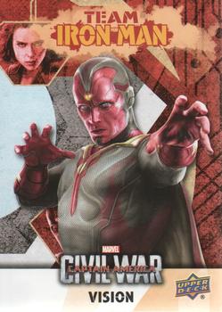2016 Upper Deck Captain America Civil War - Team Iron Man Bios #IMB3 Vision Front