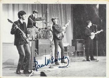 1964 O-Pee-Chee The Beatles Black & White #121 John, Paul, George, Ringo Front