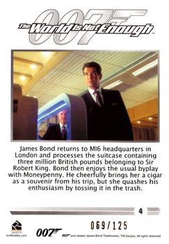 2016 Rittenhouse James Bond 007 Classics - Gold #4 James Bond returns to MI6 Back