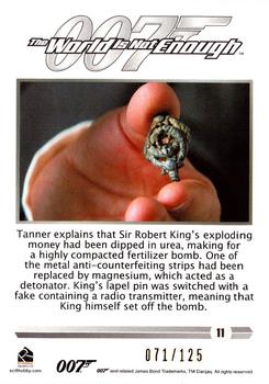 2016 Rittenhouse James Bond 007 Classics - Gold #11 Tanner explains that Sir Robert Back