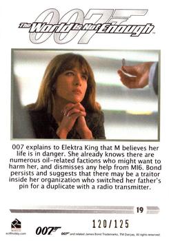 2016 Rittenhouse James Bond 007 Classics - Gold #19 007 explains to Elektra King Back