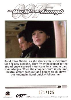 2016 Rittenhouse James Bond 007 Classics - Gold #20 Bond joins Elektra, as she checks Back