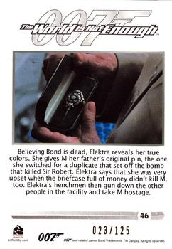 2016 Rittenhouse James Bond 007 Classics - Gold #46 Believing Bond is dead, Elektra Back