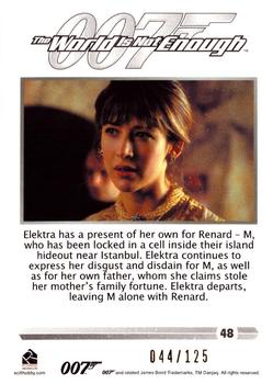 2016 Rittenhouse James Bond 007 Classics - Gold #48 Elektra has a present of her Back