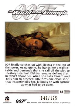 2016 Rittenhouse James Bond 007 Classics - Gold #67 007 finally catches up with Elektra Back
