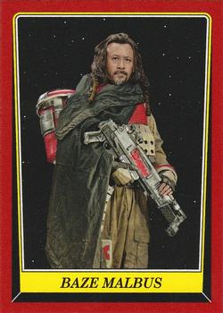 2016 Topps Star Wars Rogue One: Mission Briefing - Base Expansion #E-5 Baze Malbus Front
