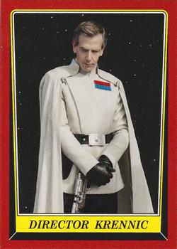 2016 Topps Star Wars Rogue One: Mission Briefing - Base Expansion #E-9 Director Krennic Front