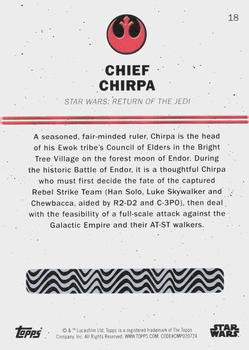 2016 Topps Star Wars Card Trader - Blue #18 Chief Chirpa Back