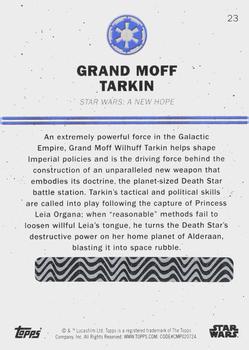 2016 Topps Star Wars Card Trader - Blue #23 Grand Moff Tarkin Back
