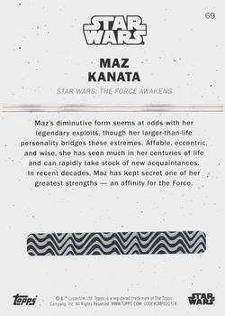 2016 Topps Star Wars Card Trader - Blue #69 Maz Kanata Back