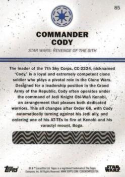 2016 Topps Star Wars Card Trader - Blue #85 Commander Cody Back